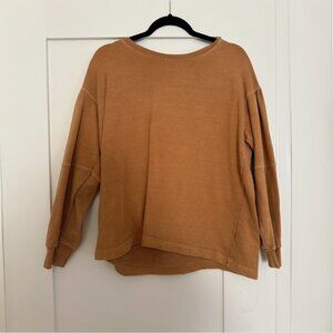 Madewell Rivet & Thread Seamed-Sleeve Sweatshirt Size M